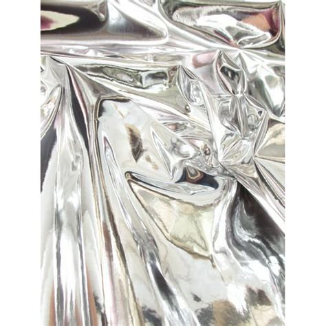 metallic mirror vinyl fabric silver shiny pvc|Amazon.com: Silver Reflective Fabric.